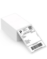 4"x6" Fanfold Direct Thermal Shipping Labels 500 Pack for Zebra Rollo Printers