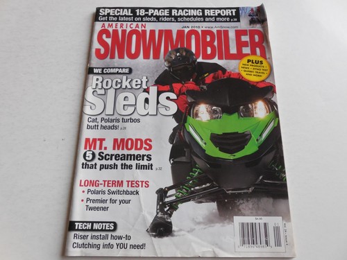 Snowmobile magazine Jan. 2010 Arctic Cat Roger Skime profile 1973 Sno-Blazer