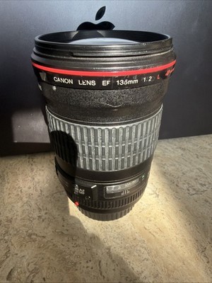 Canon EF 135mm F/2 Lens AF/MF + Lens Bag and Box
