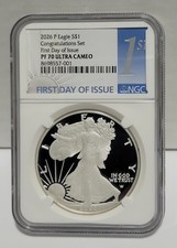 2026 P Silver Eagle Proof S 1 Congratulations Set NGC PF70 UC FDOI First Day