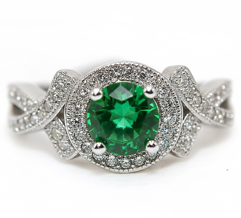 1CT Heat Treated Green Tourmaline 925 Sterling Silver Ring Jewelry Sz 7 F8-2