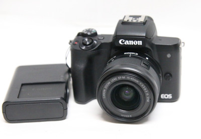 Canon EOS M50 Mark II 24.1MP Mirrorless Camera EF-M 15-45mm IS STM Lens