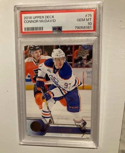 2016-17 UPPER DECK CONNOR MCDAVID 2ND YEAR PSA 10 GEM MT