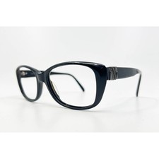 Vera Wang Eyeglasses Womens Black V271 Full Rim Cat Eye Frames 55-17-135