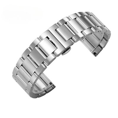 High Quality Solid Stainless Steel Watch Band Straps Mens Metal Bracelet 20 22mm