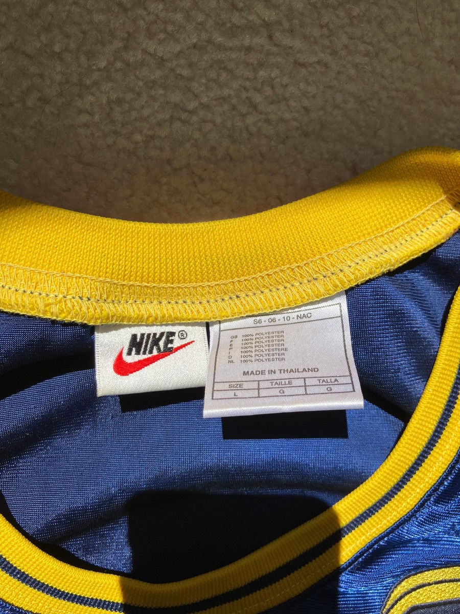 Nike vintage 90s basketball jersey Tupac 2Pac blue yellow | eBay