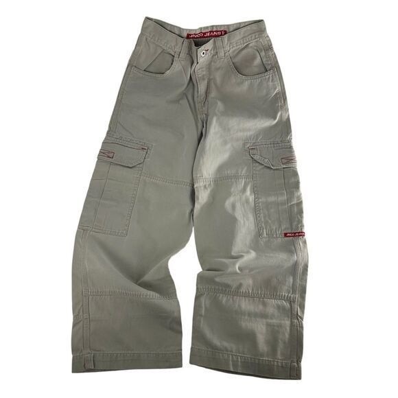 パンツ 90s Jnco jeans baggy cargo pants Vintage Jnco Jeans Cargo Pants Mens 29x30 Khaki Tribal Crown Big