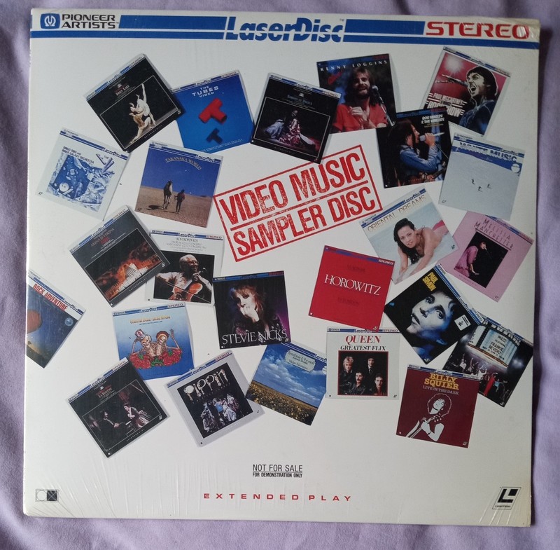 Laserdisc Rare Video Music Sampler Disc  Knack, Queen,Simon, Mason ✨New, Sealed 