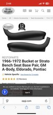 Resto Nkk002bk Seat Base For 1966-1972 Gm A Body Bucketstrato Bench Resto Nkk002bk Seat Base For 1966-1972 Gm A Body Bucketstrato Bench