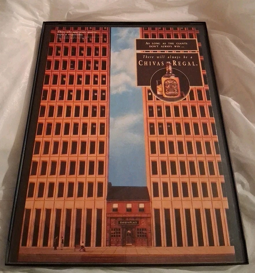 Chivas Regal Framed Print Ad 1993 8.5x11