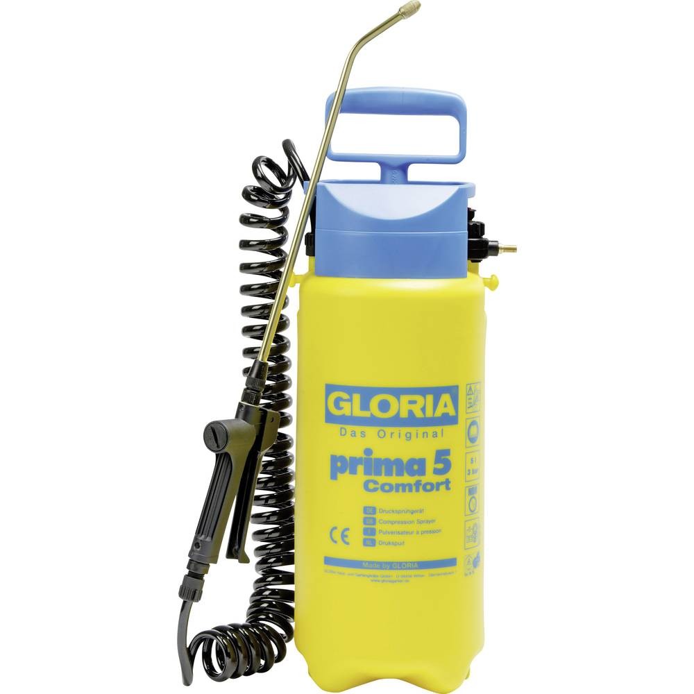 Pulvérisateur à pression préalable Gloria prima 5 Comfort à buse laiton