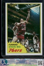 1981-82 Topps #E92 Steve Mix Philadelphia 76ers PO.81