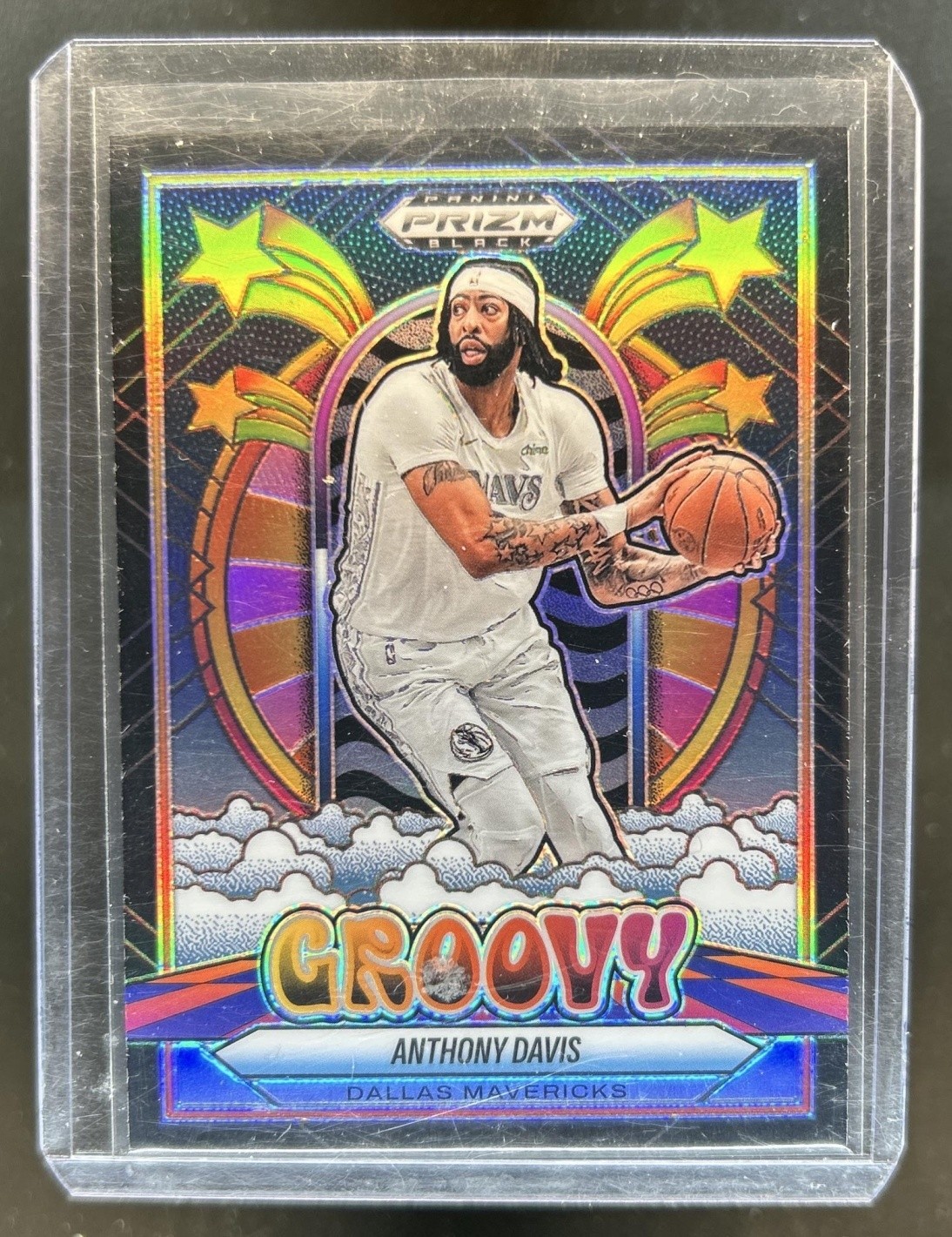 2024-25 Panini Prizm Black Anthony Davis Groovy #9 Mavericks