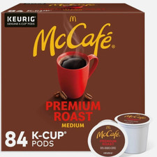 Mccafe Premium Roast Coffee Single Serve Keurig K-Cup Pods Medium Roast 84