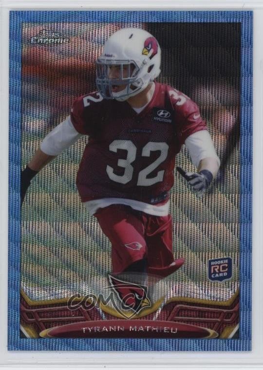 2013 Topps Chrome Blue Wave Refractor Tyrann Mathieu #4 1s2j