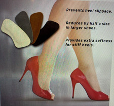 2x 8pc Premium Leather Heel Protector Pads Cushions Inserts Shoes Too Big Mixed