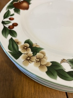 Set of 4 Citation THE CADES COVE Collection 10 1/2'' Dinner Plates Apple