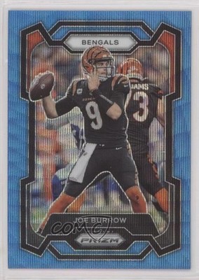 2023 Panini Prizm Blue Wave Prizm 6/199 Joe Burrow #57 9p5