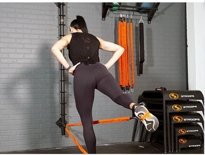 Stroops Spines, black, sturdy, barely used, 48 inches long, easy to hang, bands - Image 2 of 4