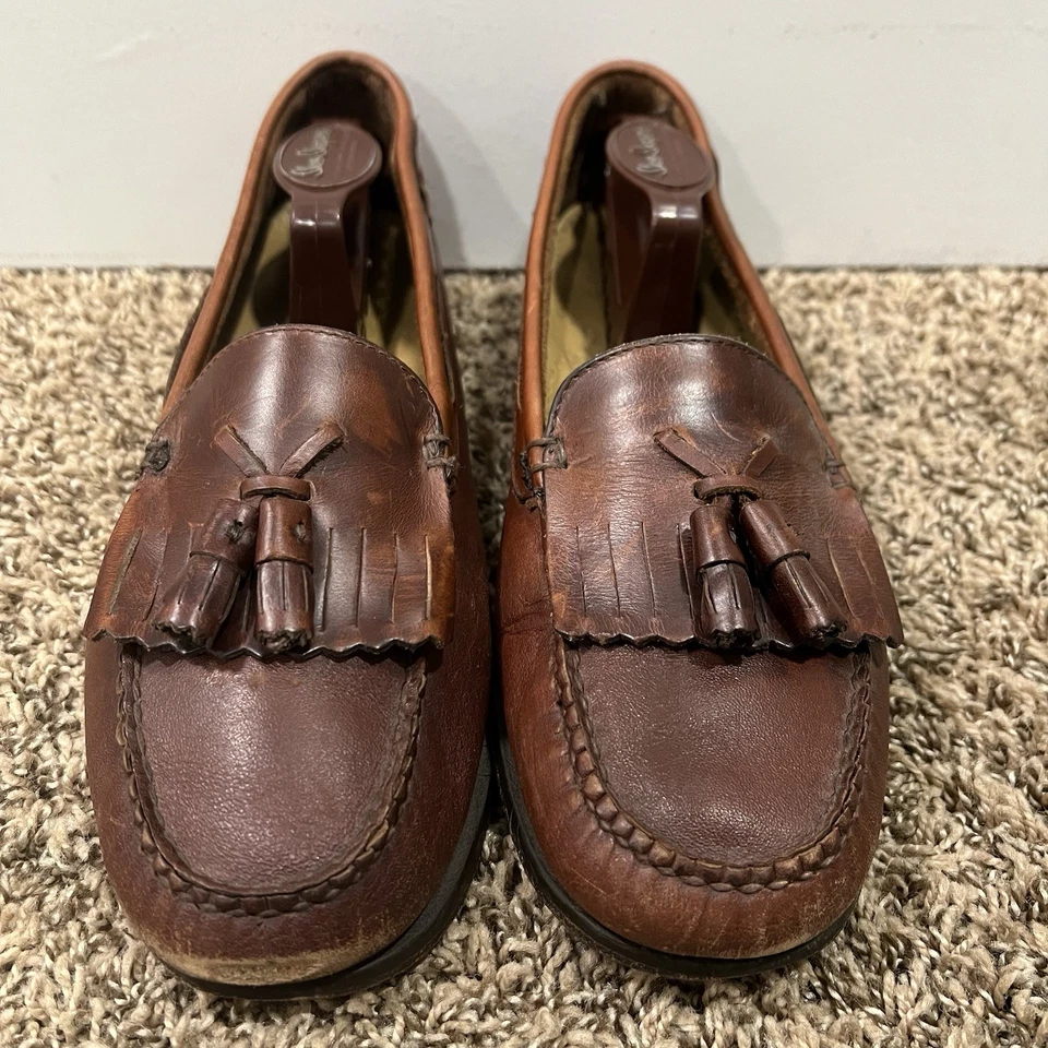 Mocasines con borla Bass Weejuns Jackie Kiltie Bass para mujer de cuero talla 10 M Foto 2 de 4