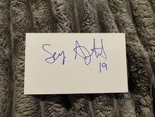 Seyi Ajirotutu San Diego Chargers Signed 3x5 Index Card Football NFL NCAA
