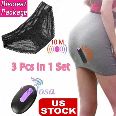 Vibrating Panties 10 Function Remote Control Rechargeable Bullet Underwear Women