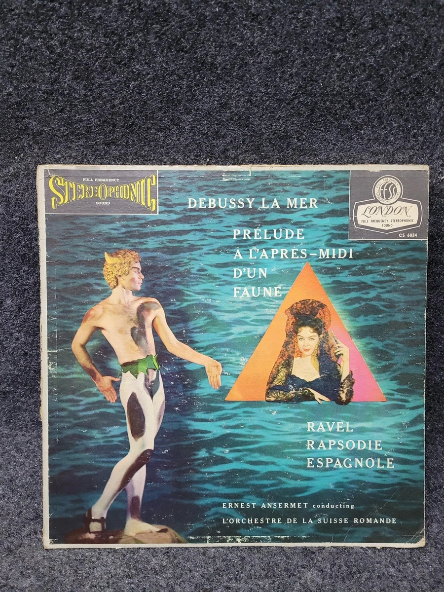 Vintage London CS 6024 LP Debussy La Mer Ravel Ansermet Stereo