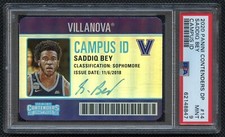 2020 Panini Contenders DP Saddiq Bey Rookie Campus ID PSA 9 Mint Pop 2