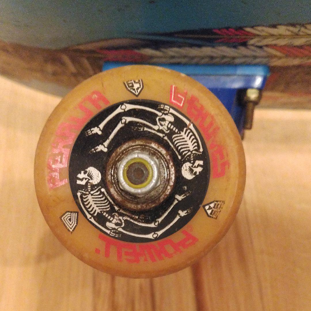 Used 1980s Powell Peralta Steve Saiz Complete Deck Skateboard 74cm