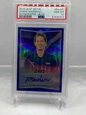 2016 Leaf Metal Auto Blue #BAJM1 Jason Marshall PSA 10