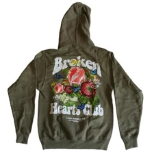 Fashion Nova Broken Hearts Club Men's Hoodie NEW