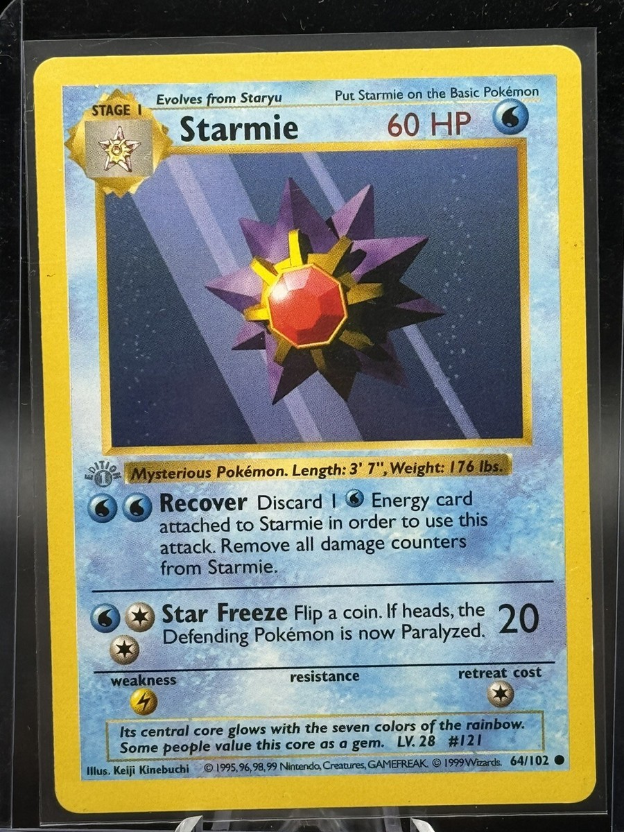 staryu&starmie 1st edition shadow less 【公式通販】