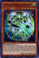 Yugioh! LP Utopic Onomatopoeia - DUPO-EN009 - Ultra Rare - 1st Edition Lightly P