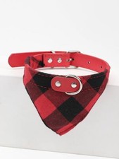 Pet Gingham Style Collar/Bandana