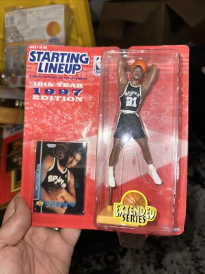 1997 NBA Starting Lineup Extended Tim Duncan San Antonio Spurs Action Figure