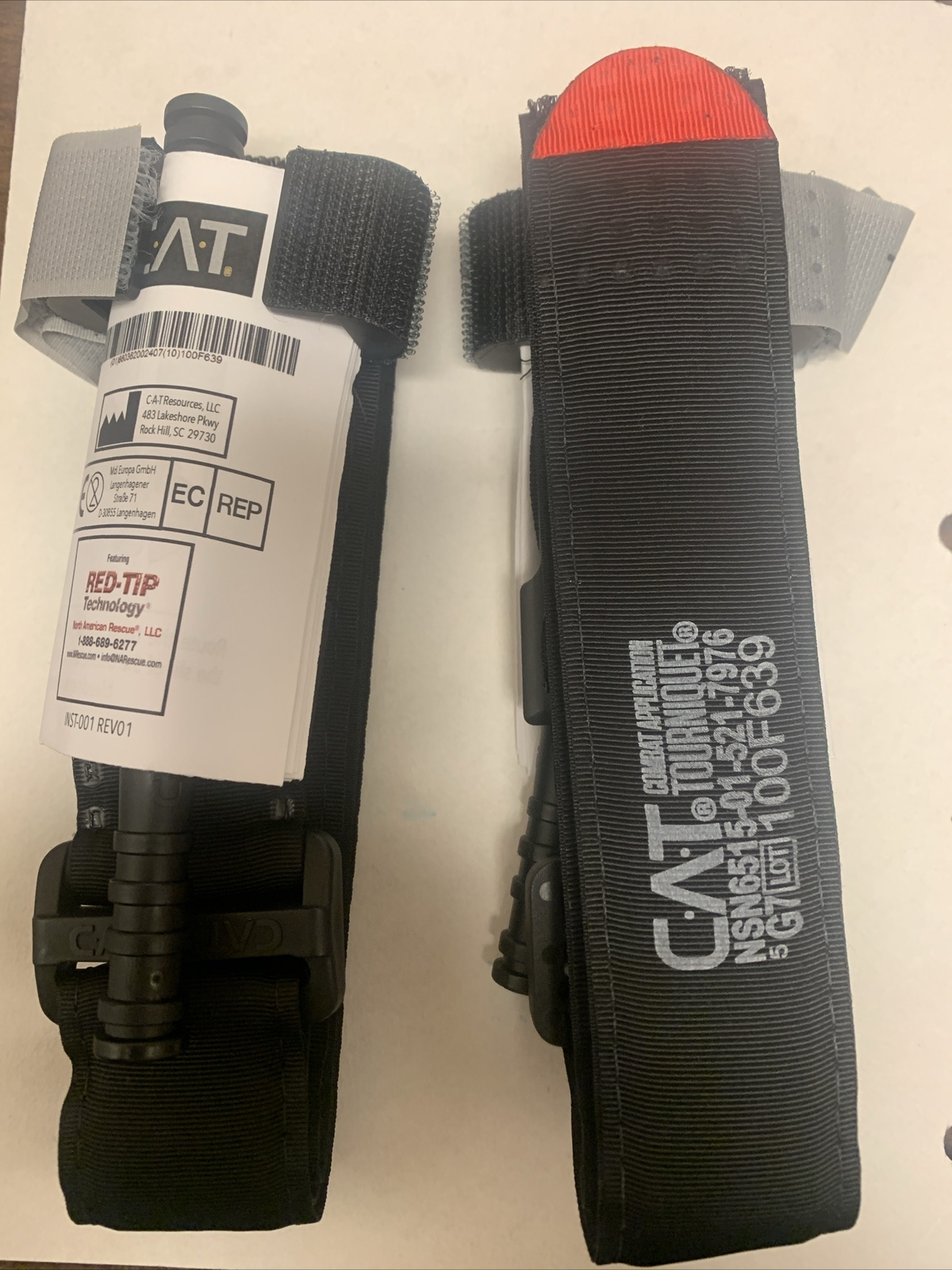 CAT Tourniquet Gen 7 Black Red Tip North American Rescue (2 Pack) eBay