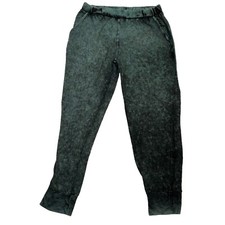 T-Party Mineral Wash Pants Joggers Womens Size Large Green Yoga Sweatpants