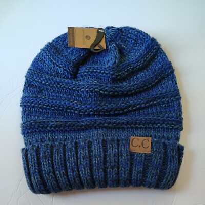 C.C. Knit Beanie: Navy, Unisex, NWT