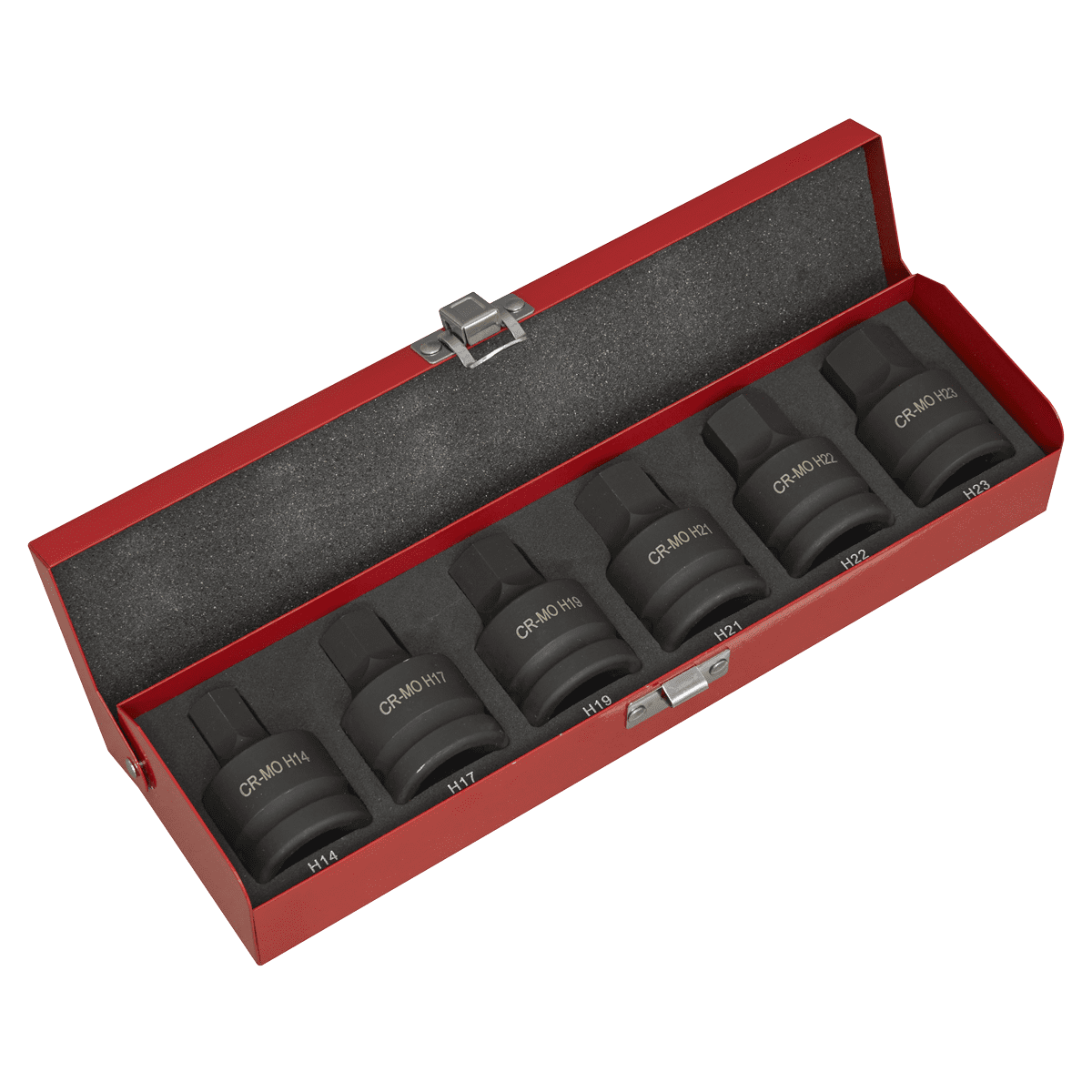 Sealey AK6217 Premier Impact Hex Socket Bit Set 3/4""Sq Drive 6pc