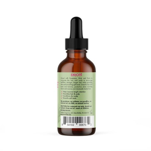 Mielle Organics Rosemary Mint Scalp and Hair Strengthening Oil - 59ml - Picture 2 of 5
