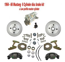1964-66 Mustang Disc Brake Kit 6-cyl 4-lug 14 Wheels Manual Brakes