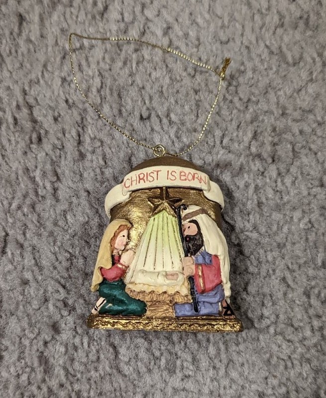 Christ is Born Christmas Ornament