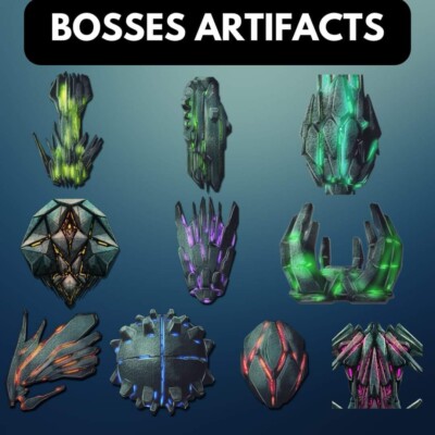 ARK SURVIVAL ASCENDED PVE OFFICIAL SET WITH 10 ARTIFACTS FOR BOSS PC/XBOX/PS5