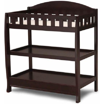Brown Changing Table with Pad Child Baby Infant Diaper ...