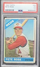 1966 Topps - #30 Pete Rose Rare And Unique Error Card PSA Graded See Description