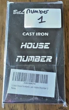 BetLight Cast Iron House Number “1” Street Address 5.5", New In Box, Free Ship