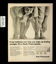 1965 Mattress Sealy Posturpedic Vintage Print Ad 19415