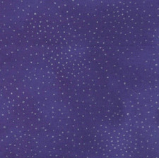 Laurel Burch Basics SILVER DOT on PURPLE Metallic Fabric By the FQ - 1/4 YD