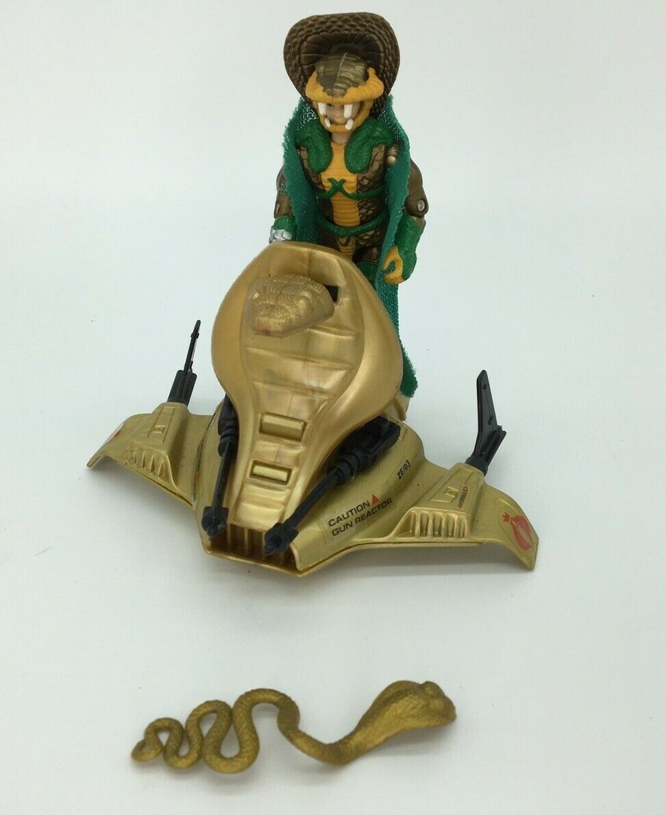 Fuerza de acción GI Joe, Serpentor, 1980s, Aire Carro, cobra, serpiente, emperador Fuerza de acción GI Joe, Serpentor, 1980s, Aire Carro, cobra, serpiente, emperador