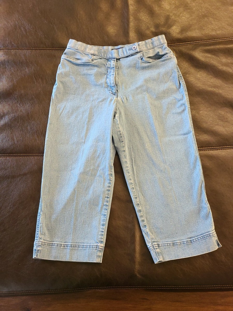 Westbound Petites Cropped Jeans Size 12P Stretch Pockets High Rise